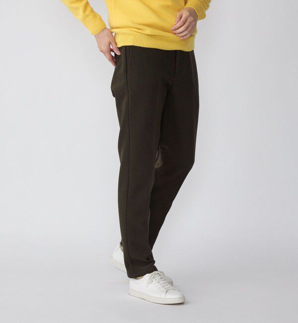 SHIPS「SHIPS: ダウンファブリック ピケ ノープリーツ パンツ (セットアップ対応)」|スラックス|