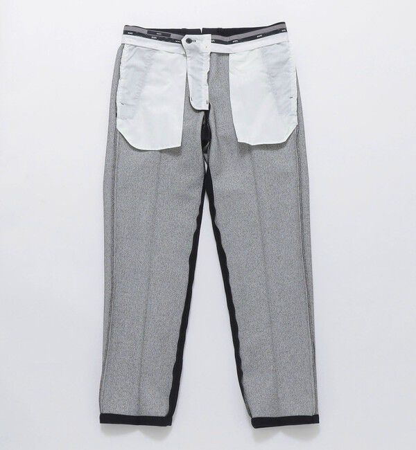 SHIPS「SHIPS: ダウンファブリック ピケ ノープリーツ パンツ (セットアップ対応)」|スラックス|