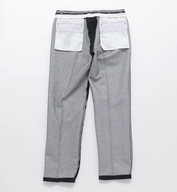 SHIPS「SHIPS: ダウンファブリック ピケ ノープリーツ パンツ (セットアップ対応)」|スラックス|