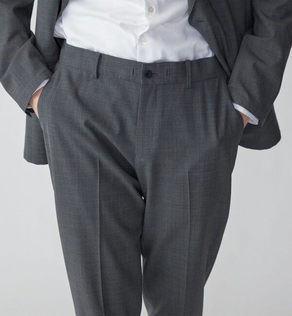 SHIPS「SHIPS:〈手洗い可能〉トロピカルウール 2WAYストレッチ パンツ (セットアップ対応)」|スラックス|