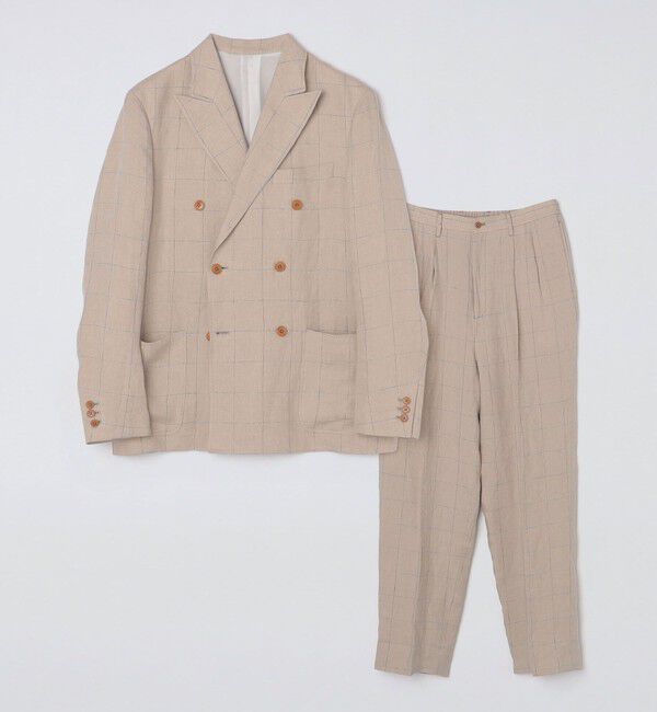 SHIPS「BATEAUX DE SHIPS: リネン ツイル ダブルブレスト ジャケット」|テーラードジャケット|