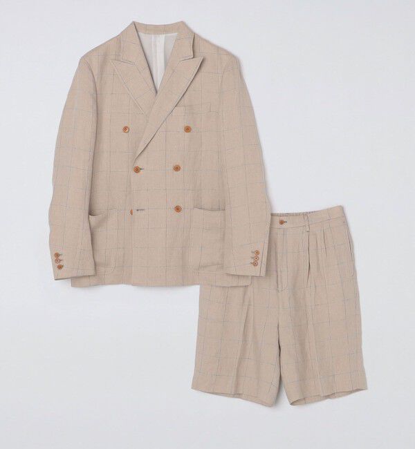 SHIPS「BATEAUX DE SHIPS: リネン ツイル ダブルブレスト ジャケット」|テーラードジャケット|