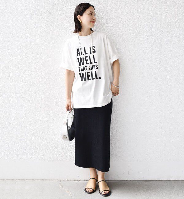 SHIPS for women「【SHIPS別注】81BRANCA:5分袖 ロゴ TEE 24SS 」|Tシャツ・カットソー|