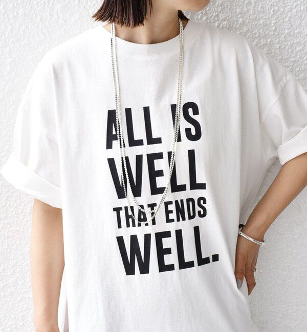 SHIPS for women「【SHIPS別注】81BRANCA:5分袖 ロゴ TEE 24SS 」|Tシャツ・カットソー|