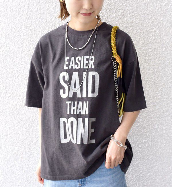 SHIPS for women「【SHIPS別注】81BRANCA:5分袖 ロゴ TEE 24SS 」|Tシャツ・カットソー|