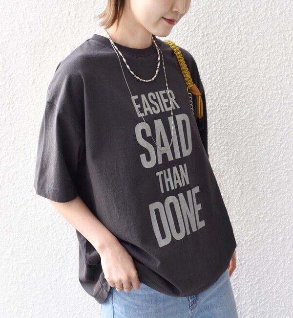 SHIPS for women「【SHIPS別注】81BRANCA:5分袖 ロゴ TEE 24SS 」|Tシャツ・カットソー|