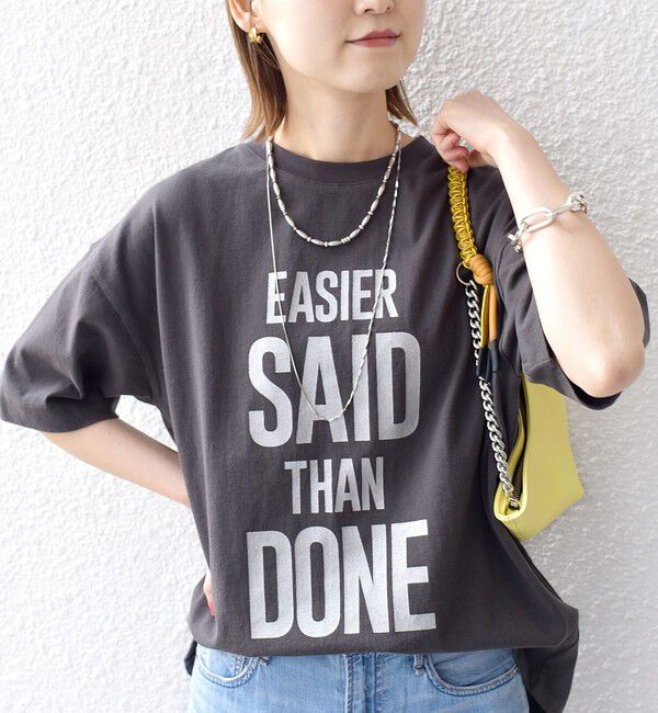 SHIPS for women「【SHIPS別注】81BRANCA:5分袖 ロゴ TEE 24SS 」|Tシャツ・カットソー|