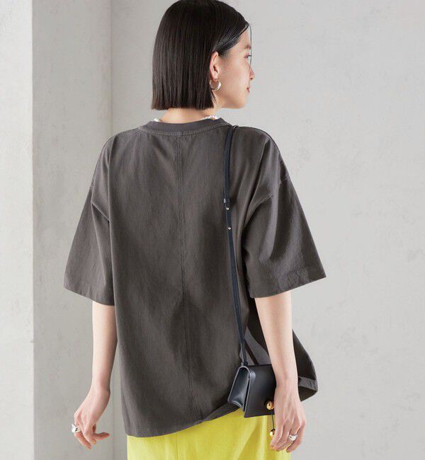 SHIPS for women「【SHIPS別注】81BRANCA:5分袖 ロゴ TEE 24SS 」|Tシャツ・カットソー|