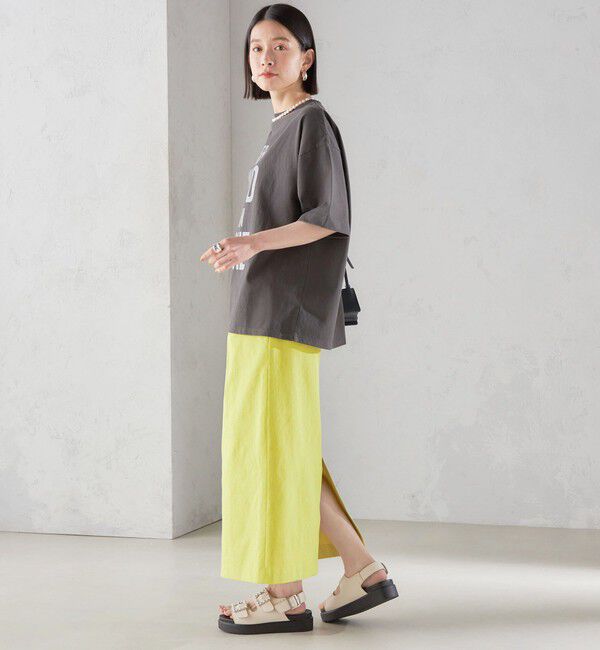 SHIPS for women「【SHIPS別注】81BRANCA:5分袖 ロゴ TEE 24SS 」|Tシャツ・カットソー|