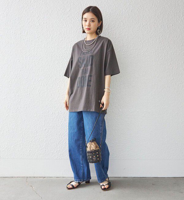 SHIPS for women「【SHIPS別注】81BRANCA:5分袖 ロゴ TEE 24SS 」|Tシャツ・カットソー|