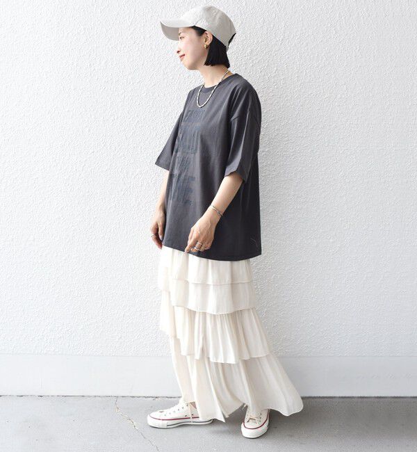 SHIPS for women「【SHIPS別注】81BRANCA:5分袖 ロゴ TEE 24SS 」|Tシャツ・カットソー|