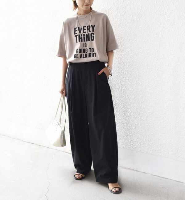 SHIPS for women「【SHIPS別注】81BRANCA:5分袖 ロゴ TEE 24SS 」|Tシャツ・カットソー|