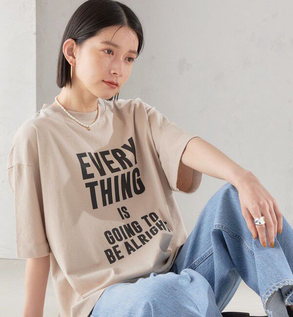 SHIPS for women「【SHIPS別注】81BRANCA:5分袖 ロゴ TEE 24SS 」|Tシャツ・カットソー|