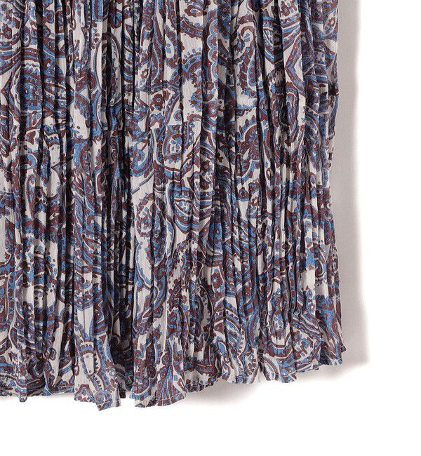 SHIPS for women「〈手洗い可能〉楊柳 プリーツ ペイズリー ティアード スカート」|スカート|