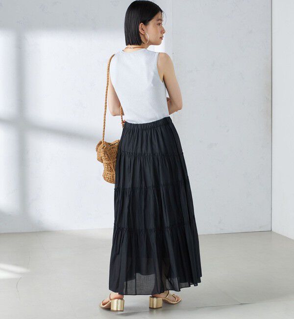 SHIPS for women「〈手洗い可能〉ラメ ノースリーブ ニット」|ニット・セーター|