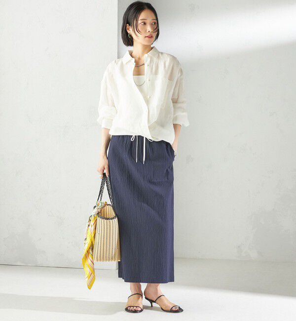 SHIPS for women「〈手洗い可能〉IMPERIAL LINEN オーバー シャツ」|シャツ・ブラウス|