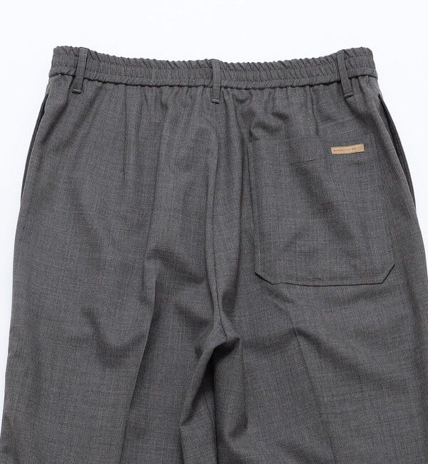 SHIPS「BATEAUX DE SHIPS: スーパー100&rsquo;Sウール トロピカル ワイドイージートラウザーズ」|チノ|