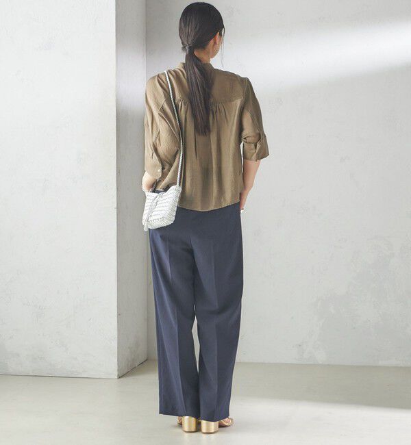 SHIPS for women「《一部追加予約》〈手洗い可能〉シルク混 シアー 羽織 シャツ」|シャツ・ブラウス|