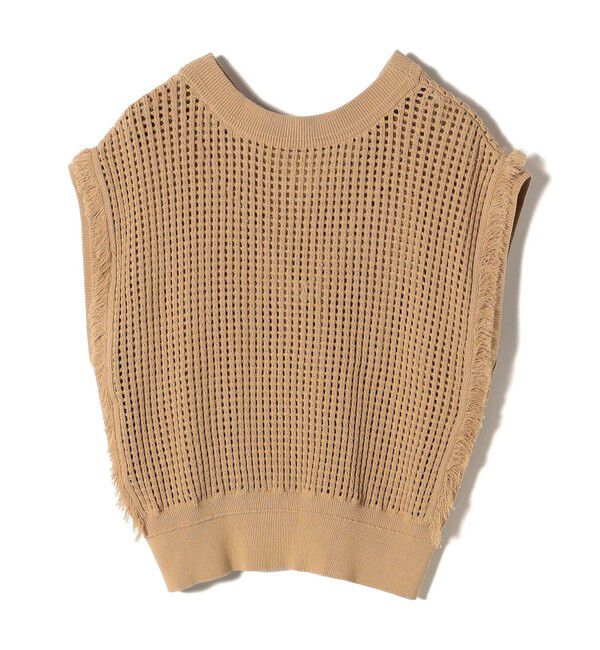 SHIPS for women「〈手洗い可能〉メッシュ 編み 前後 ２WAY ニット ベスト ◇」|ベスト・ジレ|