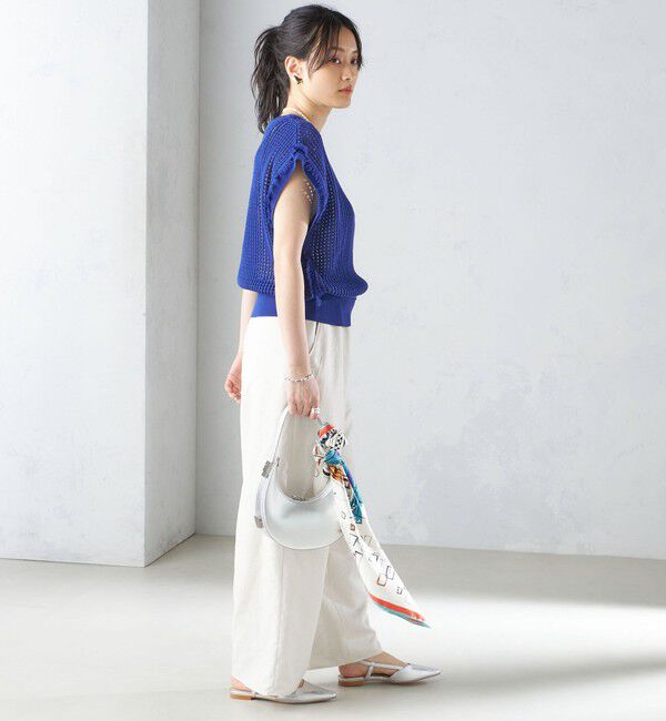 SHIPS for women「〈手洗い可能〉メッシュ 編み 前後 ２WAY ニット ベスト ◇」|ベスト・ジレ|