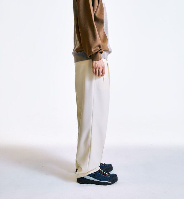 SHIPS「City Ambient Products: 2プリーツ ワイド テーパード スラックス」|スラックス|