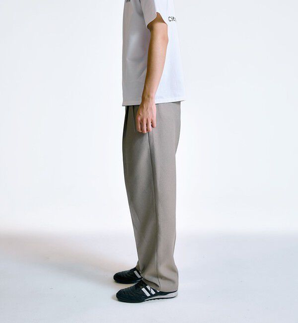 SHIPS「City Ambient Products: 2プリーツ ワイド テーパード スラックス」|スラックス|