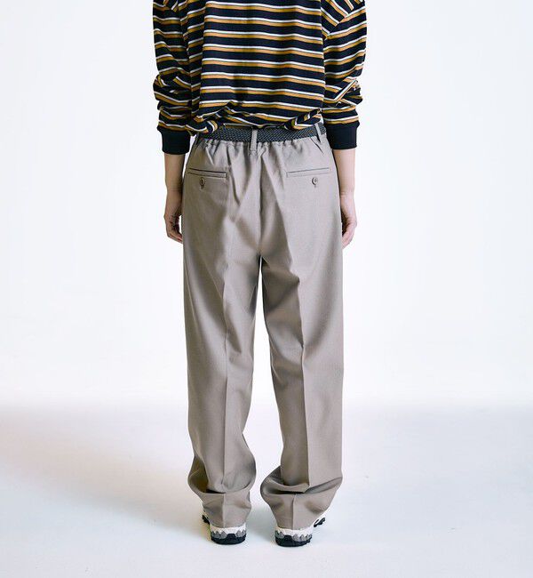 SHIPS「City Ambient Products: 2プリーツ ワイド テーパード スラックス」|スラックス|