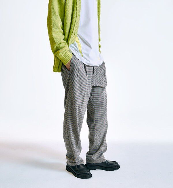 SHIPS「City Ambient Products: 2プリーツ ワイド テーパード スラックス」|スラックス|