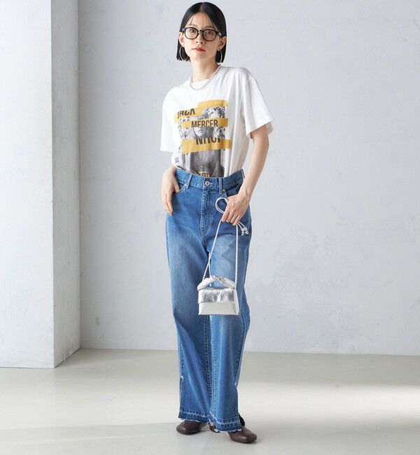 SHIPS for women「J.J.MERCER:〈洗濯機可能〉プリント TEE」|Tシャツ・カットソー|