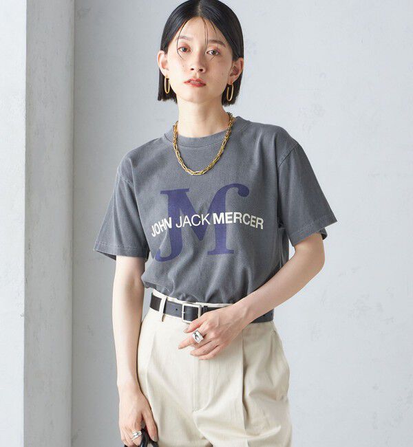 SHIPS for women「J.J.MERCER:〈洗濯機可能〉プリント TEE」|Tシャツ・カットソー|