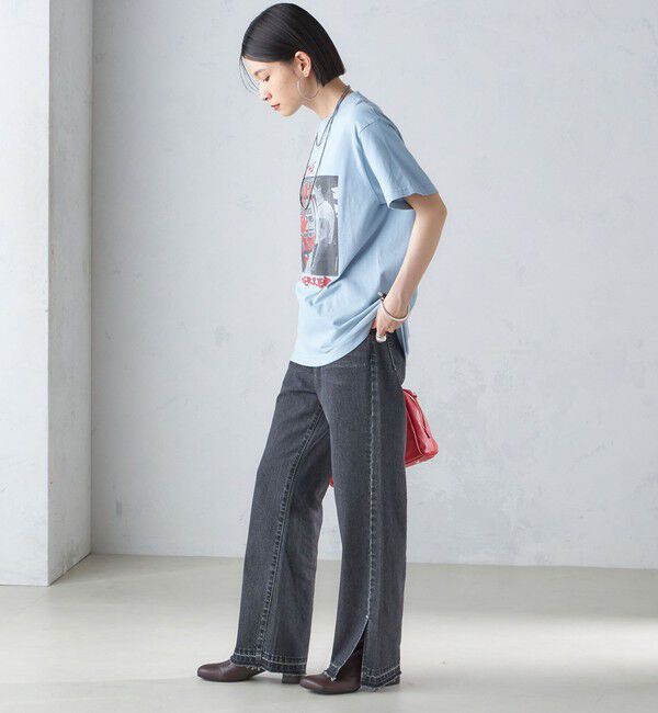 SHIPS for women「J.J.MERCER:〈洗濯機可能〉プリント TEE」|Tシャツ・カットソー|