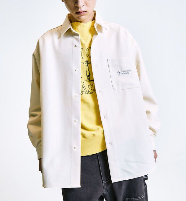SHIPS「City Ambient Products: レギュラーカラー ロングスリーブ オーバー シャツ」|シャツ・ブラウス|