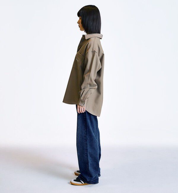 SHIPS「City Ambient Products: レギュラーカラー ロングスリーブ オーバー シャツ」|シャツ・ブラウス|