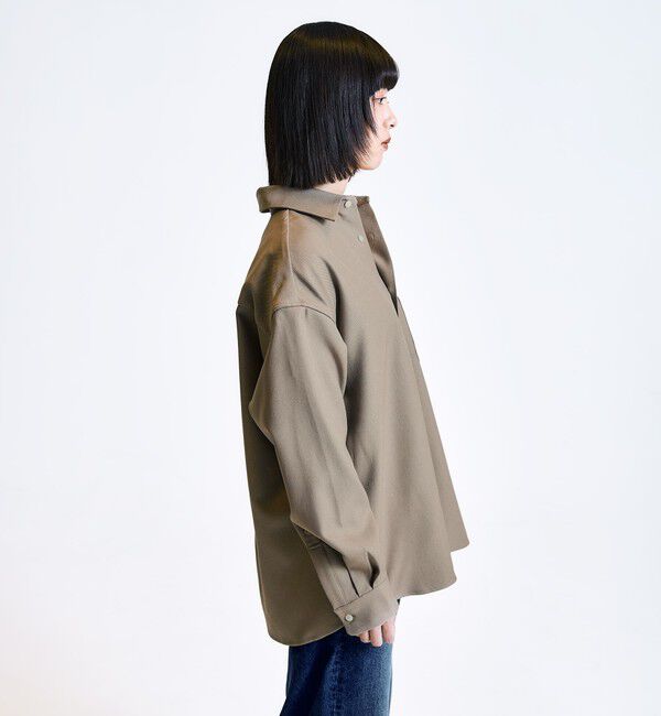 SHIPS「City Ambient Products: レギュラーカラー ロングスリーブ オーバー シャツ」|シャツ・ブラウス|