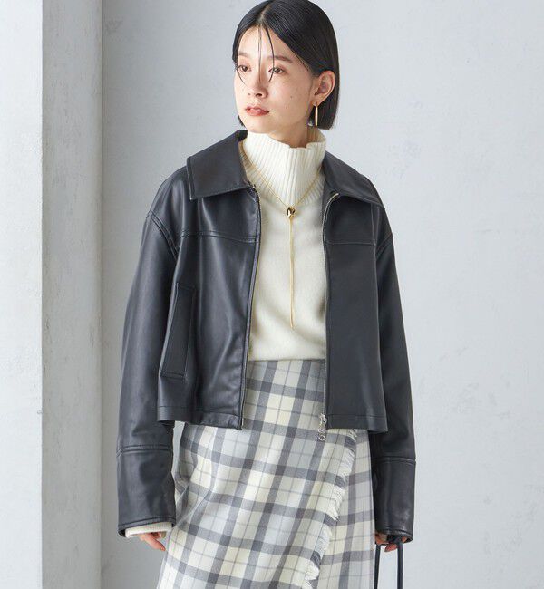 SHIPS for women「ボア カラー ブルゾン」|ブルゾン・スタジャン|