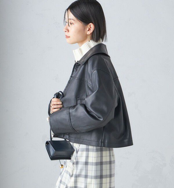 SHIPS for women「ボア カラー ブルゾン」|ブルゾン・スタジャン|