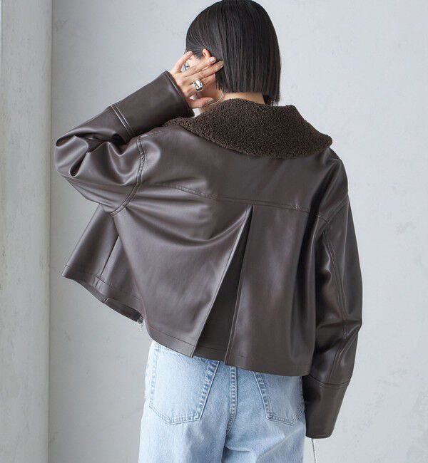 SHIPS for women「ボア カラー ブルゾン」|ブルゾン・スタジャン|