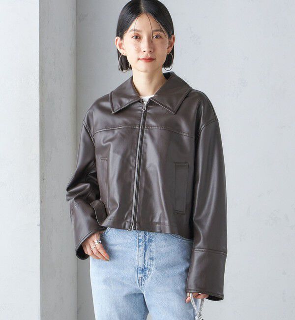 SHIPS for women「ボア カラー ブルゾン」|ブルゾン・スタジャン|