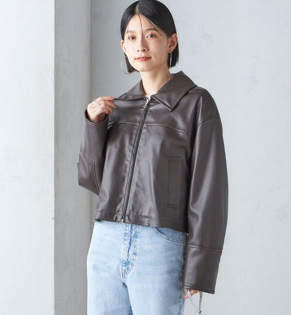 SHIPS for women「ボア カラー ブルゾン」|ブルゾン・スタジャン|