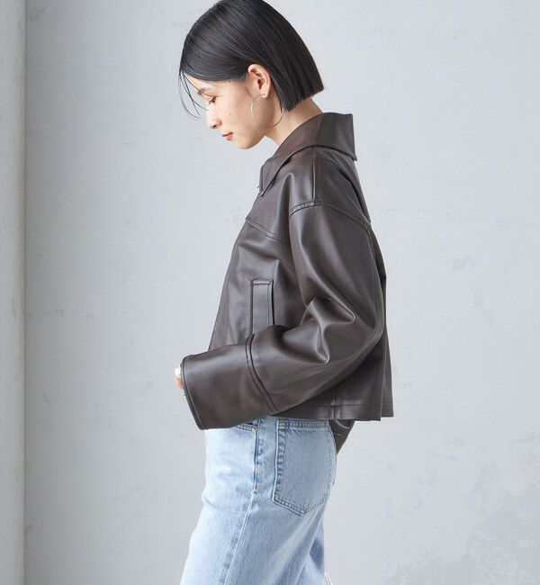 SHIPS for women「ボア カラー ブルゾン」|ブルゾン・スタジャン|