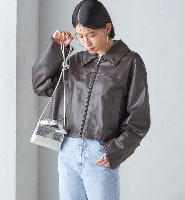 SHIPS for women「ボア カラー ブルゾン」|ブルゾン・スタジャン|