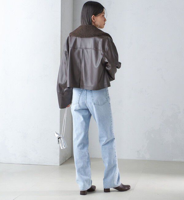 SHIPS for women「ボア カラー ブルゾン」|ブルゾン・スタジャン|