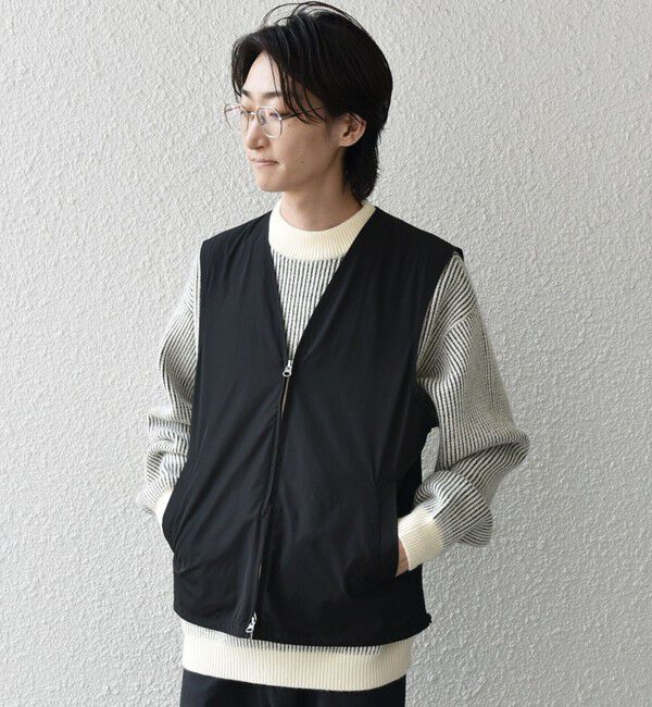 SHIPS any「SHIPS any: 〈洗濯機可能〉ダブルジップ アーバン ベスト［a-nylon］(セットアップ対応)◇」|ベスト・ジレ|