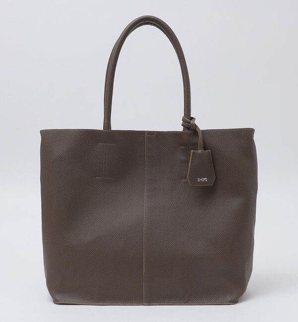 SHIPS「【WEB限定】SHIPS: 合成皮革 ビズ トート バッグ (クラッチバッグ付き)」|トートバッグ|
