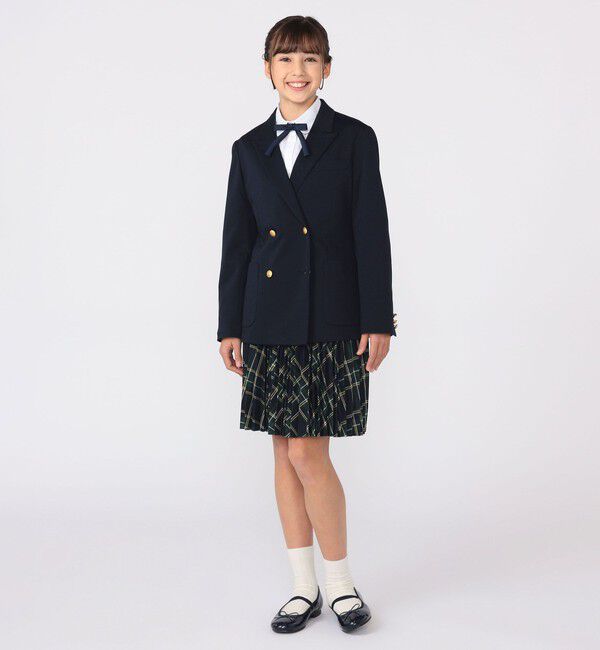 SHIPS KIDS「SHIPS KIDS:140～160cm / ピンタック ブラウス」|シャツ・ブラウス|