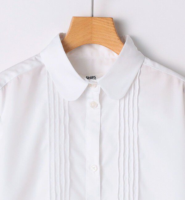SHIPS KIDS「SHIPS KIDS:140～160cm / ピンタック ブラウス」|シャツ・ブラウス|