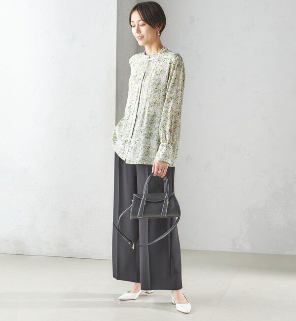 SHIPS for women「IPEKER プリント ピンタック ブラウス」|シャツ・ブラウス|