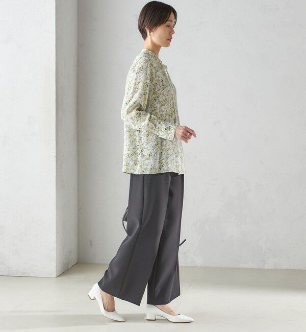 SHIPS for women「IPEKER プリント ピンタック ブラウス」|シャツ・ブラウス|