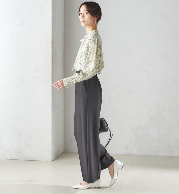 SHIPS for women「IPEKER プリント ピンタック ブラウス」|シャツ・ブラウス|