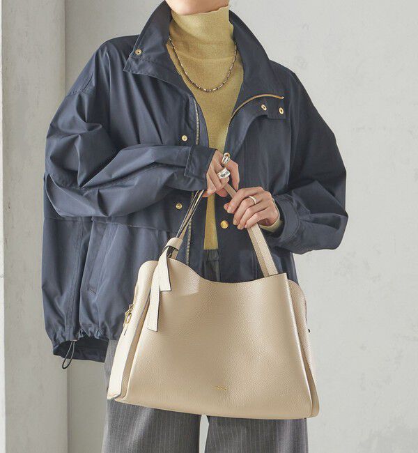 SHIPS for women「MILOS: A4 リボン パーテーション レザー トート M」|トートバッグ|